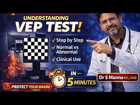VEP Test Explained 👁️ | Brain Signal Test? Normal vs Abnormal in 5 Minutes | Dr S Manna