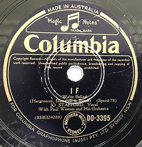 Jo Stafford - If / Tennessee Waltz