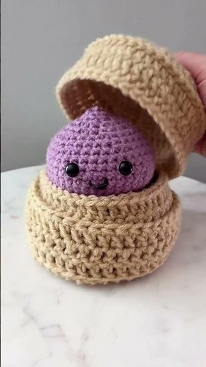 Dumpling Squishy Scarf #crochet #dumplings #needoh #squishy #fidgettoys