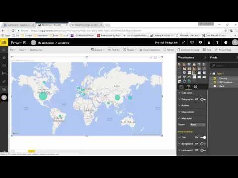 Aerial Style Map Visual Power BI