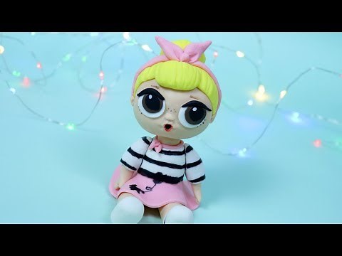 LOL Surprise Cake! How to make LOL Surprise Doll cake topper / DIY Sis Swing LOL Doll