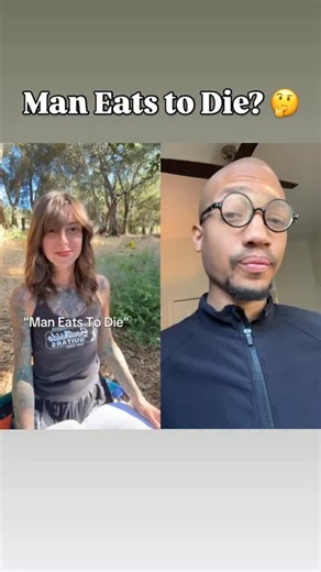 Jerome Shaw on Instagram: "@aliasherbals reads an excerpt from Professor Hilton Hotema’s 1962 book Man’s Higher Consciousness, discussing the idea that eating is not a natural necessity but an acquired habit like smoking and drinking. She explores the scientific perspective that the human body is built from cells composed of atoms and electrons—none of which eat—and that the air itself contains the cosmic substance needed to sustain us. She shares evidence suggesting that fasting and abstaining 