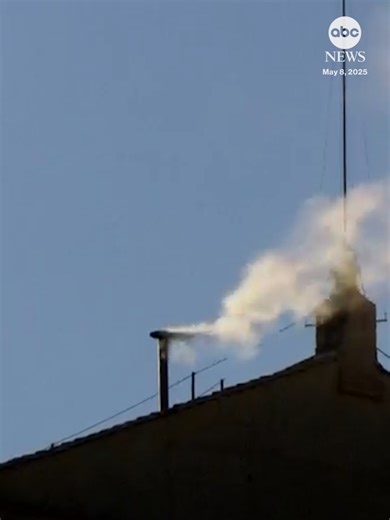 BREAKING: White smoke appears from the Sistine Chapel, signaling a new pope has been elected. #vatican #pope