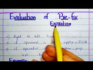 Evaluation of Prefix Expression | evaluation of prefix expression using stack