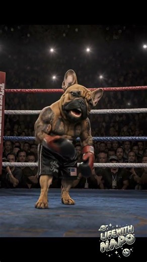 You grab me I’m gonna bite you. 🐷 🥊 #Frenchie #FrenchBulldog #Boxing #UFC #MMA #SweetScience
