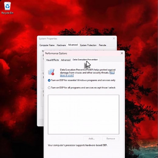 Maximize Windows Security with DEP Settings