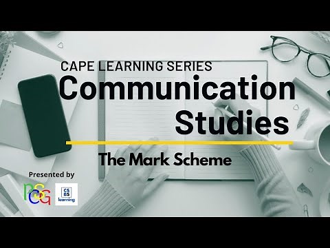 The CAPE Communications Studies Mark Scheme