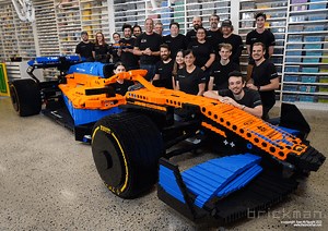Building a life-size LEGO® Technic McLaren Formula 1 Race Car - Brickman
