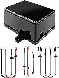 12V 250A Winch Solenoid Relay Control Contactor Box Fit for 2000lbs-5000lbs Electric ATV UTV Winch 4x4 Vehicles and 12V Trailers etc