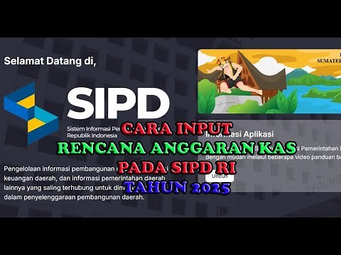 Cara Input Rencana Anggaran Kas pada SIPD RI Tahun 2025
