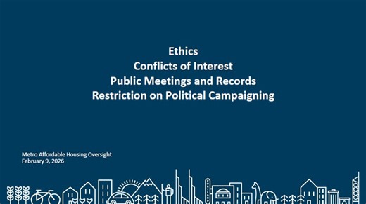Ethics, Conflict of Interest, Public Meetings and Records, and Restriction on Political Campaigning
