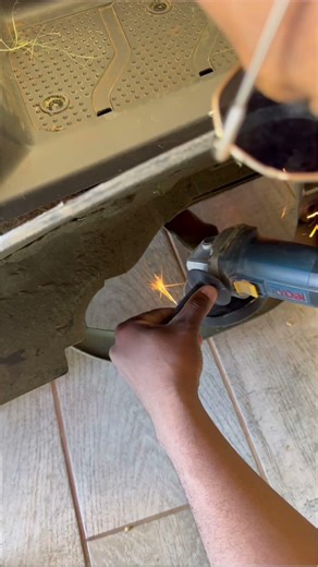 Sharpening tractor blades for more efficient cutting#garden#vlog#asmr#diy