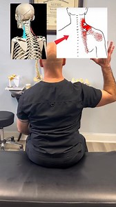 Great stretch to release rhomboid pain #rhomboid #stretch #physicaltherapy #rehab #backpain | Shawn Pallotti