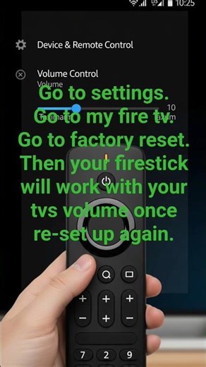 Firestick remote no longer working tv volume!?