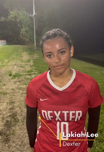 Lakiah Lee after getting one goal and one save in a 3-0 Dexter girls soccer win over Deer Isle-Stoninton on September 17th! #EasternMaineSports