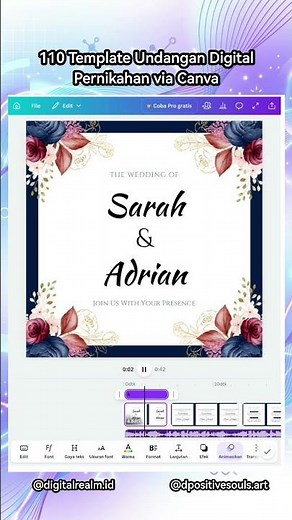 110 Template Undangan Digital Pernikahan via Canva