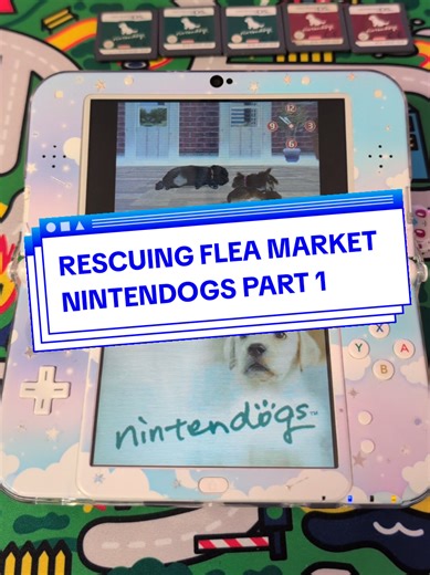 I found 6 used Nintendogs games at a flea market and I just couldn't leave them behind. Who knows how long it's been since these doggies were last fed or walked? You guys voted for a series, so we are exploring the saves one by one! Let’s check the save file of the first game together. 🥰 #nintendo #nintendogs #fyp #childhoodmemory #nostalgiatrip