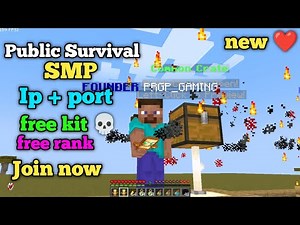 🔥Best Public survival SMP 1.21 | Cracked 24/7 Server | Java + PE | Free To Join 🎮|