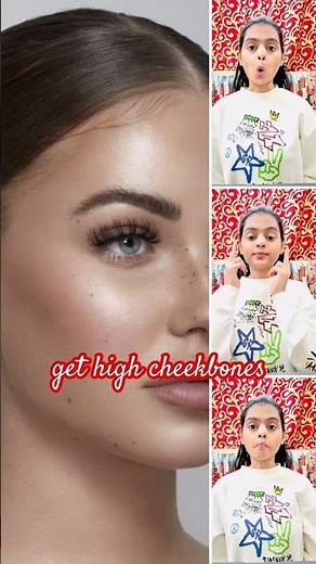 Get High Cheekbones Naturally! ✨ Face Yoga for Sculpted, Lifted Cheeks #facetoning #faceyoga