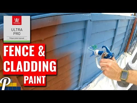 Spray Painting a Garden Fence. How to Mask and Protect Fence Posts