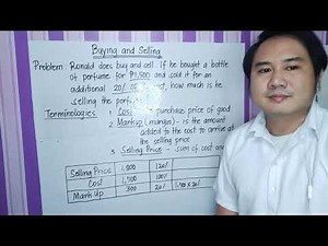 Mark up price - buying and selling