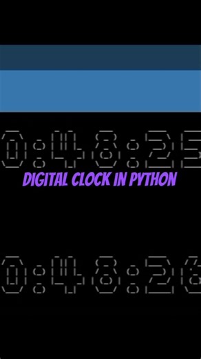 Digital clock in python terminal #coding