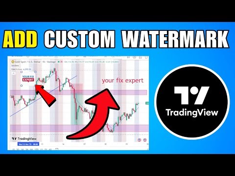 How To Add A Custom Watermark In TradingView - New Method
