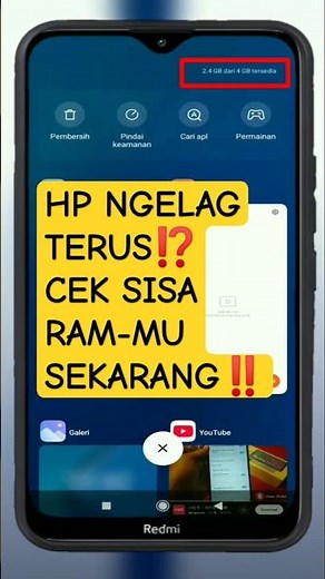 STOP LAG‼️ Ini Cara Menampilkan Sisa RAM di HP Xiaomi Kamu #Xiaomi #SisaRAMXiaomi #CekRAM