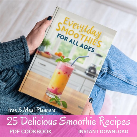 Smoothie Recipe PDF Cookbook | 25 Healthy Smoothies for All Ages | Instant Download | Easy Smoothie Recipe Book - Etsy Australia