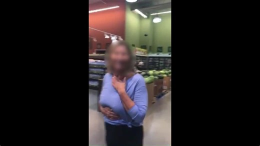 Anti-masker deliberately coughs on shoppers in grocery store