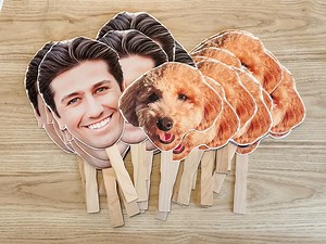 Custom Face on a Stick: Party Photo Prop, Bachelorette & Graduation - Etsy