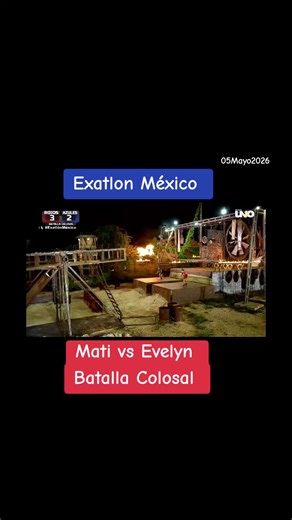 @Mati Alvarez Sierra vs @Evelyn Guijarro Batalla colosal @Exatlón México #exatlonmx #exatlonmexico #exatlon #mati #evelyn