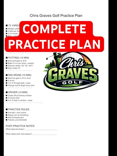 Complete Practice Plan | Get Better Today! #golf