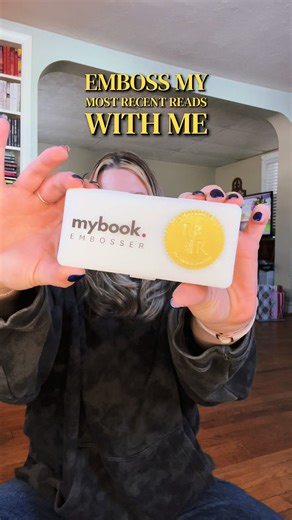 I’ve been embossing my books for a few years now and a new embosser and new designs were much needed 😍 You can grab one for yourself or a friend at mybookembosser.com and be sure to use code EMI15 for 15% off ✨ @My Book Embosser #BookTok #bookembosser #bookish #bookworm #bookishgifts