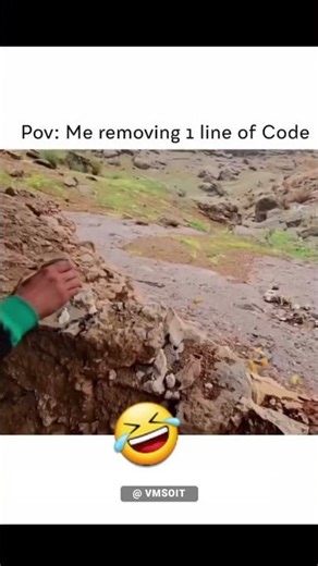 POV: When removing one line of code breaks the entire project | VMSOIT. #codinglife, #devhumor