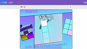 Number blocks, but they are all multiples of 5
