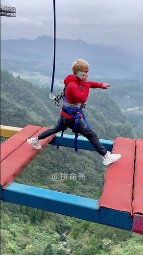Bungee Jumping Gone Wrong? Scary Moment