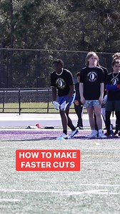 HOW TO MAKE FASTER CUTS | First Down Training