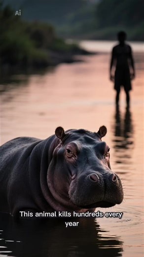 🦛 Hippos: One of Africa’s Deadliest Large Animals The Hippopotamus may look slow and calm, but it’s considered one of the most dangerous large animals in Africa. In parts of sub-Saharan Africa, hippos are responsible for an estimated 500 or more human deaths per year — more than many well-known predators. But here’s the truth: Hippos are not hunting humans. Most attacks happen because: People travel through rivers where hippos live Fishermen accidentally get too close to a pod Hippos feel their