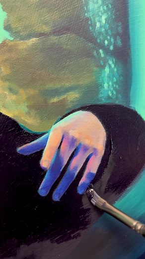 Mesmerizing Oval Oil Painting Process Video