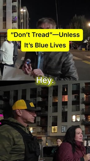 “Don’t Tread on Me” While Calling in Federal Troops #maga #comedy #military #acab #cops