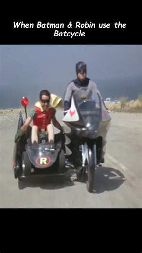 When Batman & Robin use the Batcycle #batman #batmanandrobin #adamwest #americantvshow #batman66 | Rory Mcclain