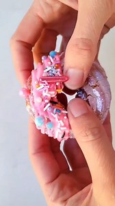 It's a crulle, crulle, crulle summer when they're gone🍩 Sugar & Salt uses To the Max and Moonstone Prism Powder on these glittery pink crullers💗 | Fancy Sprinkles