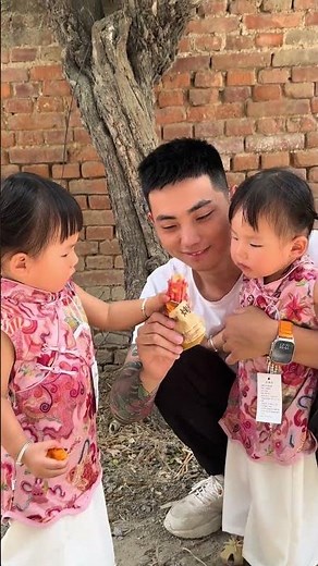 72. Said we would eat together. #Dad and kids# Twins