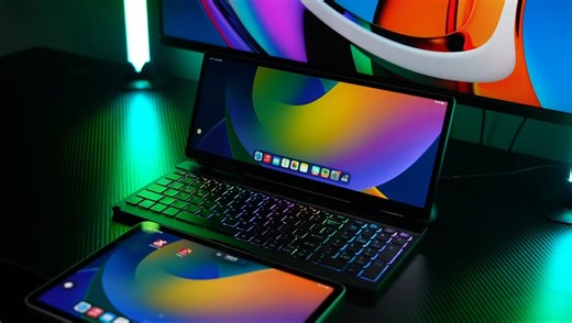 Выглядит, как ноутбук, но это вовсе не ноутбук. KeyGo представила клавиатуру с экраном Gen2, которая поддерживает Windows, macOS, Linux, Android или iOS