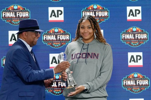 UConn star sophomore Sarah Strong named the AP Player of the Year in women's college basketball
