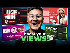 How to Make Engaging YouTube End Screen (FREE) | YouTube Outro Template! (Ep.6)