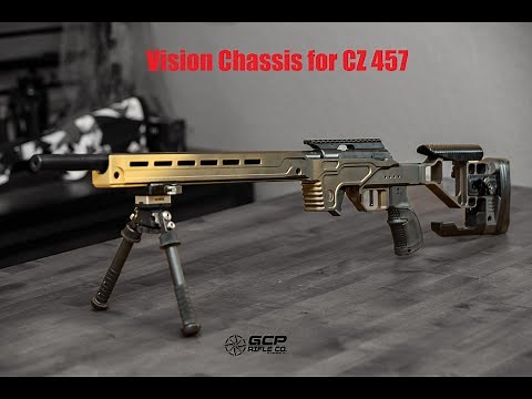 Ultimate Chassis for CZ 457!! .22 LR Precision bolt action rifle rimfire chassis. Vision Chassis