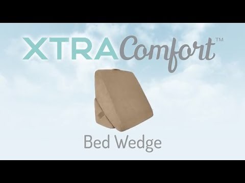 Bed Wedge by Xtra-Comfort - Folding Memory Foam Incline Cushion System For Acid Reflux, Gerd, Legs