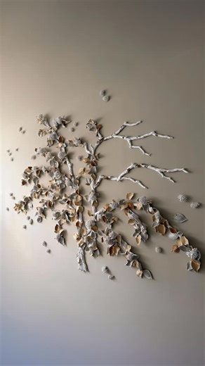 Todd Merrill Studio on Instagram: "A new porcelain mural titled Echappée by Alice Riehl, shown here installed in the artist’s Paris studio, has found its permanent home at the newly opened Compton Hotel in Bentonville, Arkansas. Rooted in Riehl’s ongoing exploration of botanical forms and the quiet intelligence of nature, the mural brings a sense of stillness, rhythm, and organic beauty to the space bridging studio practice and site-specific experience. We’re thrilled to see Alice’s work living